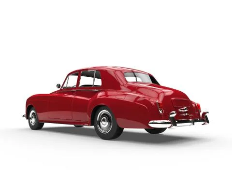 Red Old Timer Car Stock Illustration