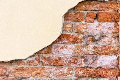 Red old worn brick wall texture background Stock Photos