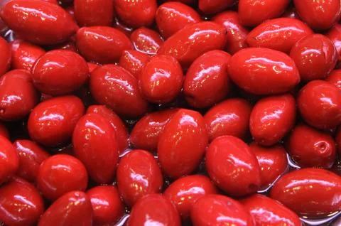 Red olives Stock Photos