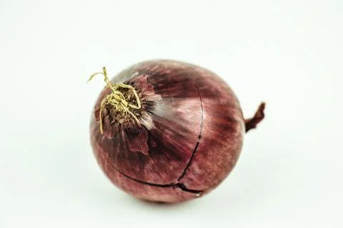 RED ONION CLOSE UP Stock Photos