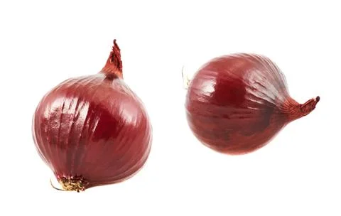 Red onion isolated Stock Photos