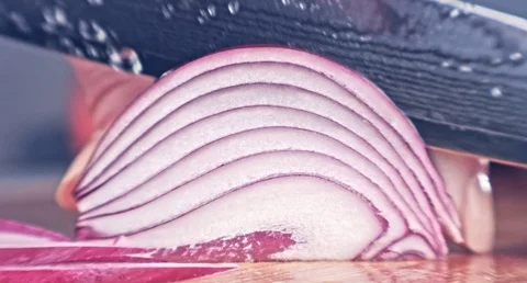 Red onion. Macro. Stock Footage 80247775