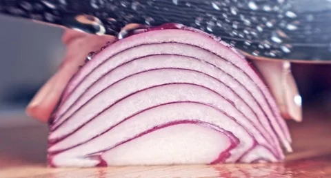 Red onion. Macro. Stock Footage 80247832