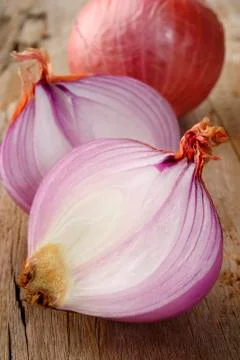 Red onion Stock Photos