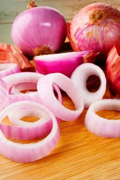 Red onion Stock Photos
