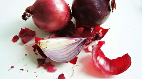 A Red Onion Fotos de archivo