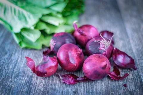 Red onion Stock Photos