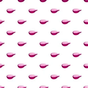 Red onion slices creating seamless natural food pattern Illustrazione stock