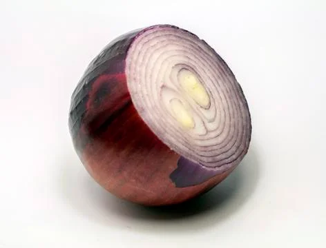 Red onion on white background Stock Photos