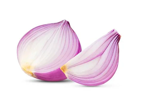Red onion on white background Stock Photos