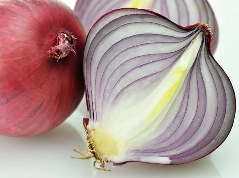 Red onions Stock Photos