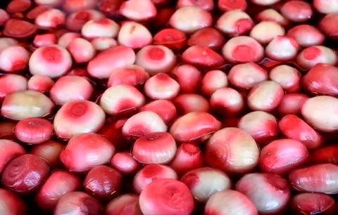 Red onions Stock Photos