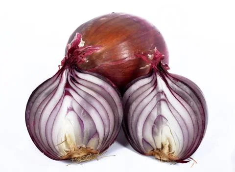 Red onions Stock Photos