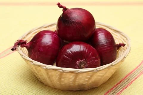 Red onions Stock Photos