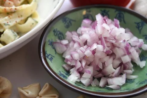 Red onions Stock Photos
