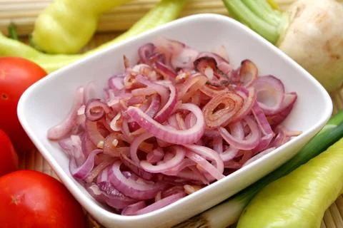 Red onions Stock Photos