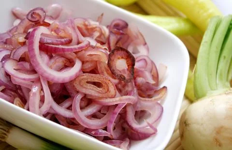 Red onions Stock Photos