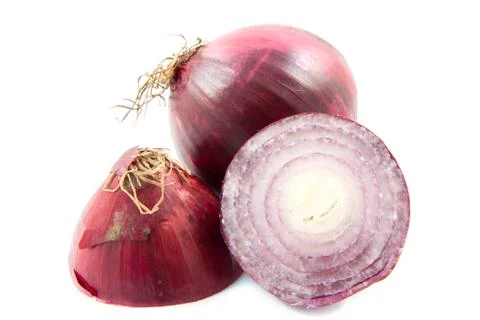 Red onions Stock Photos