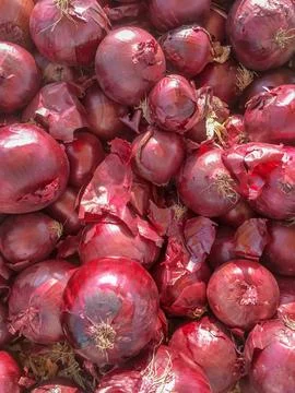 Red onions Stock Photos