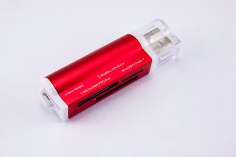 Red open flash card Stock Photos