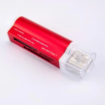 Red open flash card Stock Photos