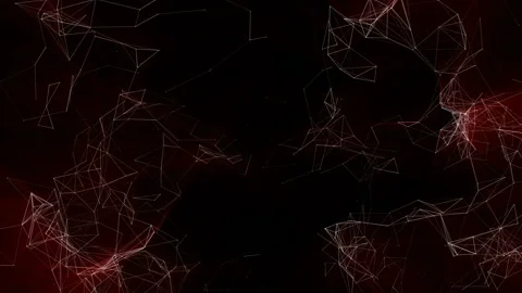 Red orange abstract background. Moving particles on a black background. 3D Stock Footage 85816307