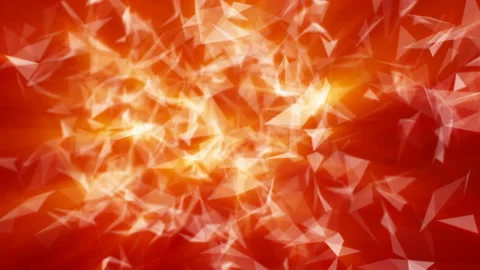 Red orange abstract background. Moving particles on a black background. 3D rende Video stock 85817176
