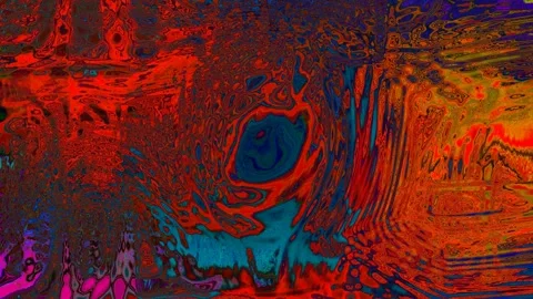 Red Orange Abstract Pattern Flowing Movement Stock Footage 335599629