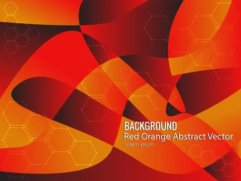 Red orange abstract vector background Stock Illustration