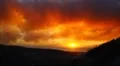 Red orange apocalyptic sunset / sunrise HD Footage