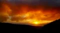 Red orange apocalyptic sunset / sunrise time lapse HD Footage