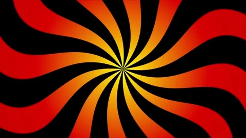 Red Orange Black Spiral Loop Background Animation Stock Footage 337845968