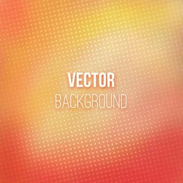 Red-orange Blurred Background With Halftone Effect Stock Illustration