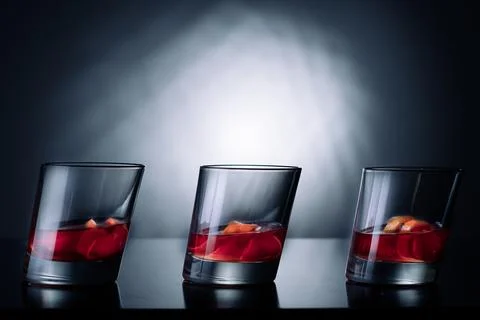 Red orange cool aperitif Stock Photos