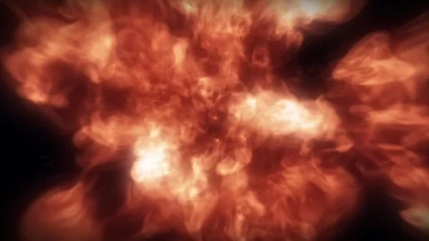 Red Orange Energy Blast Effect Abstract Explosion Fire Light Background Stock Footage 319791482