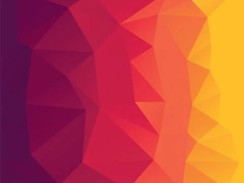 Red orange geometric background with triangles Illustrazione stock