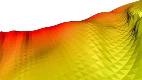 Red orange low polygonal background. 3D rendering イラスト素材