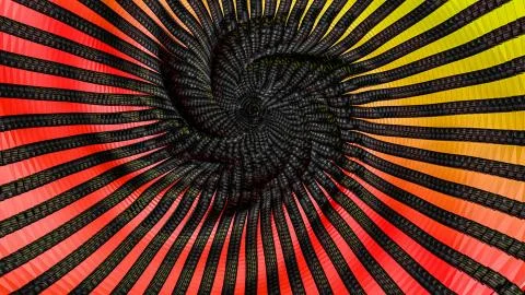 Red orange low polygonal background lack squares. abstraction. 3D rendering Stock Illustration