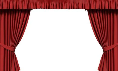 Red orange pink color curtain velvet theatre red curtain textile opera whit.. Stock Illustration