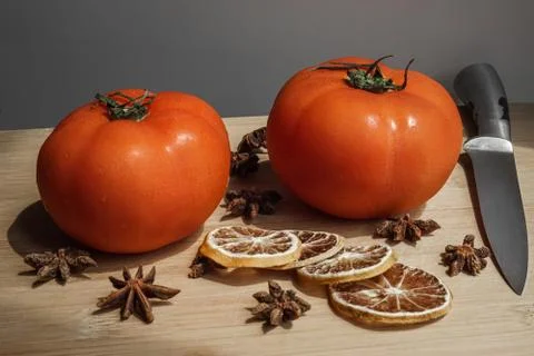Red orange tomatoes Stock Photos