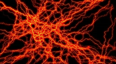Red Orange Yellow Brain Activity Stock Footage 64935