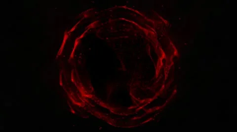 Red orb Stock Footage 10773344