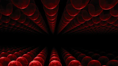 Red orbs horizon Stock-Footage 36683460