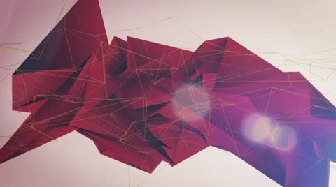 Red Origami Background 動画素材 11527935