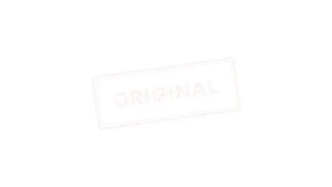 Red Original Rubber Stamp Animation on White Background 4K Stock Footage 339029519