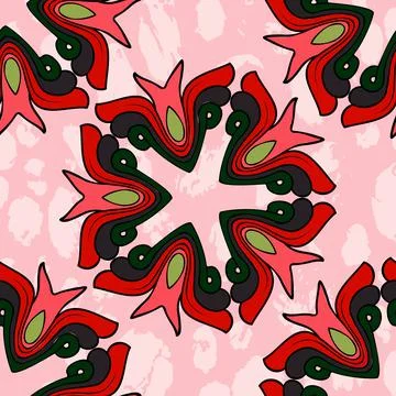 Red ornament Stock Illustration