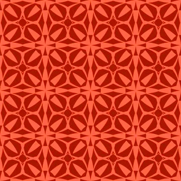 Red Ornamental Seamless Line Pattern Illustrazione stock