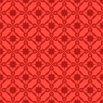 Red Ornamental Seamless Line Pattern Stockillustratie
