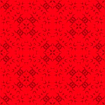 Red Ornamental Seamless Line Pattern 스톡 일러스트