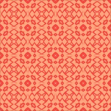 Red Ornamental Seamless Line Pattern Illustrazione stock